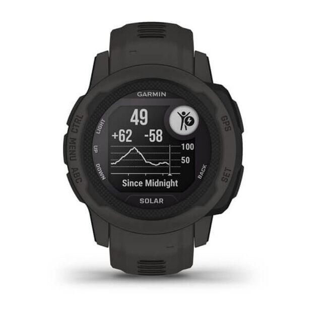 Garmin Instinct 2S Solar laikrodis, grafito spalvos