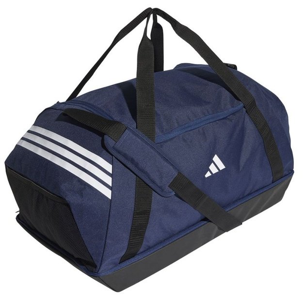 Adidas Tiro Duffle Bottom Compartment L sportinis krepšys, 69 cm, tamsiai mėlynas