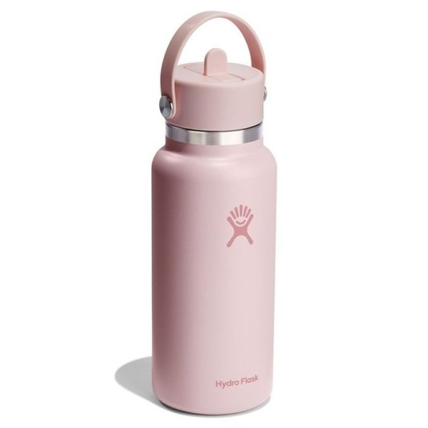 Hydro Flask Wide Mouth termo gertuvė su šiaudeliu, 946 ml, rausvai violetinė