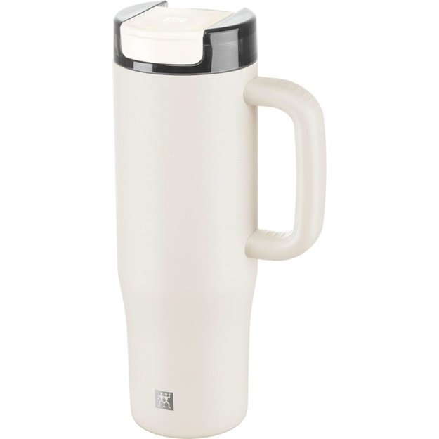ZWILLING Thermo Plus termo puodelis su šiaudeliu, 900 ml, kreminis