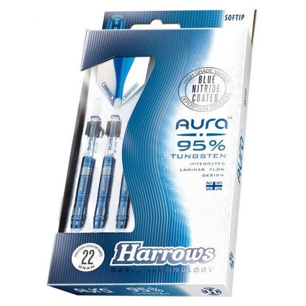 Harrows Aura 95% Softip – profesionalūs smiginiai