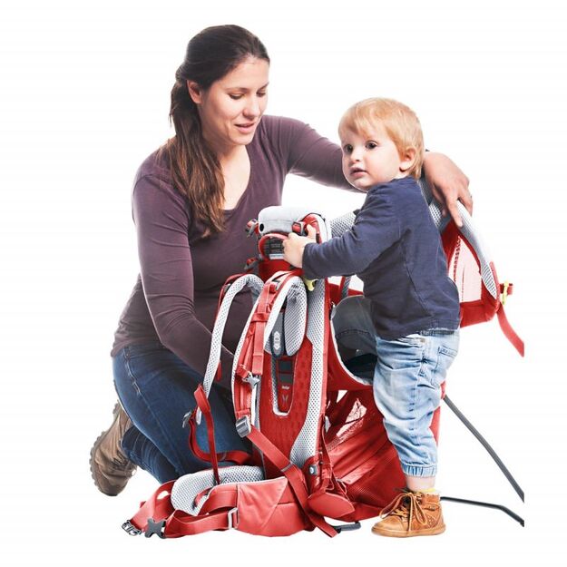 Deuter Kid Comfort Active SL Currant – lengva, ergonomiška vaikiška nešioklė 6