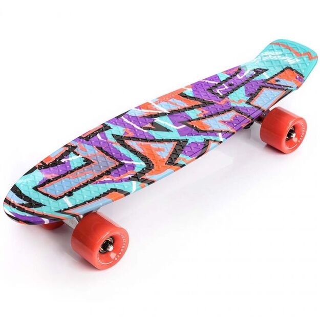 Riedlentė Meteor Multicolor Graffiti Purple Mint Red