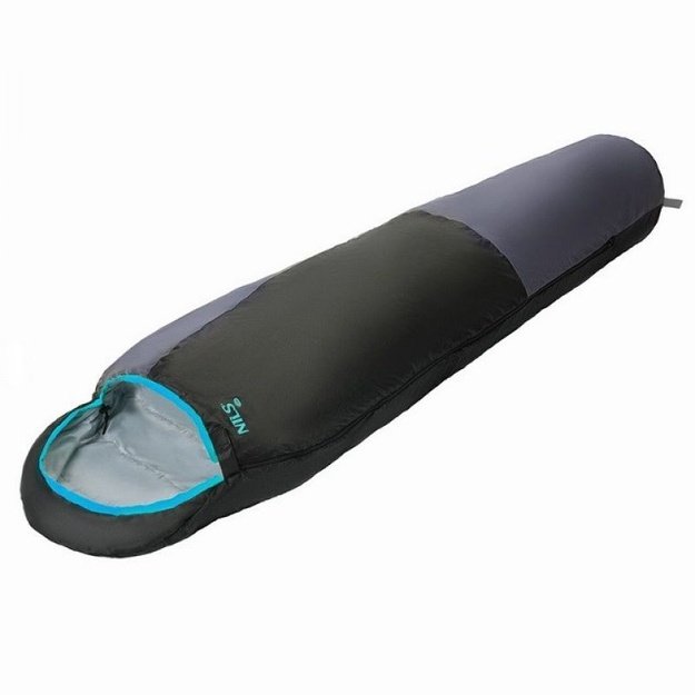 NILS CAMP NC1705 Ultra Light miegmaišis Black/Mint