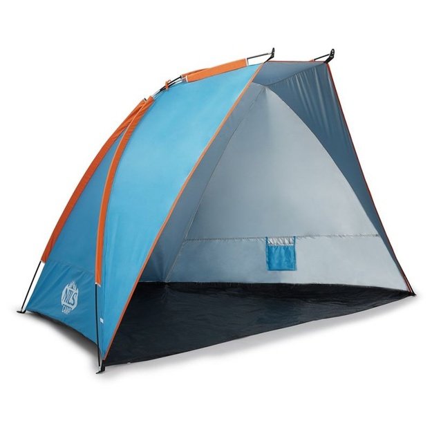 NILS CAMP XXL paplūdimio palapinė 260 x 120 x 120 cm – mėlyna