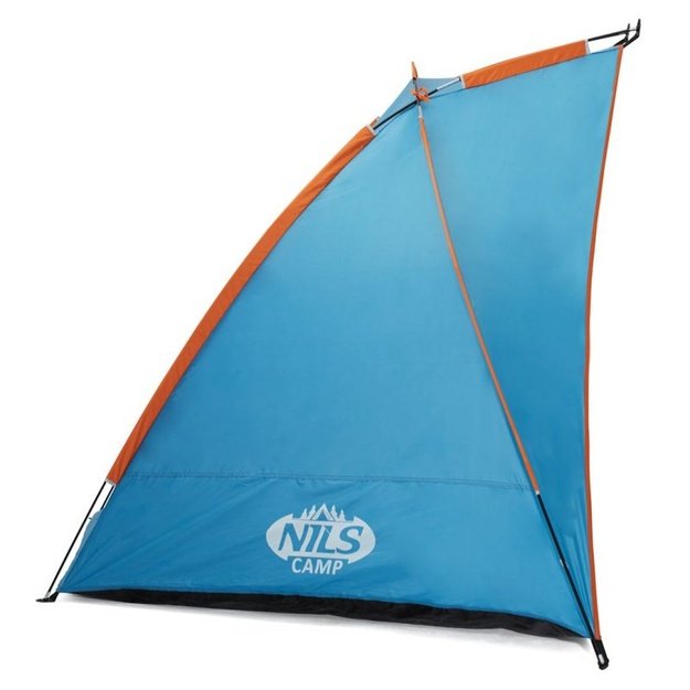 NILS CAMP XXL paplūdimio palapinė 260 x 120 x 120 cm – mėlyna