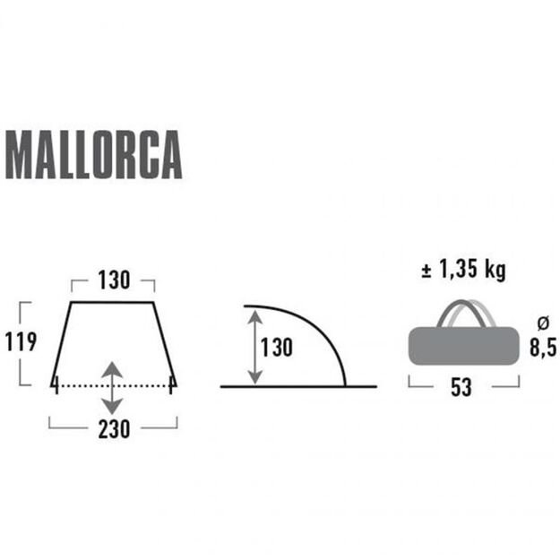 High Peak Mallorca 10128 paplūdimio palapinė 1