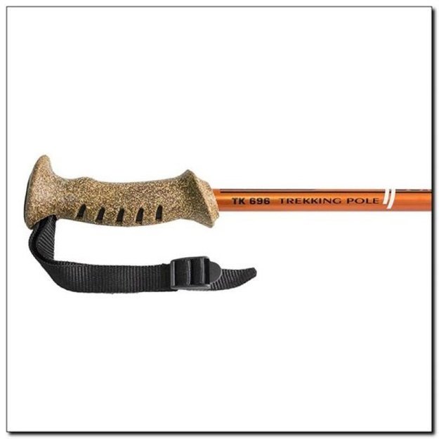 Nils Extreme TK696 trekingo lazdos, 65–135 cm, oranžinės ir auksinės
