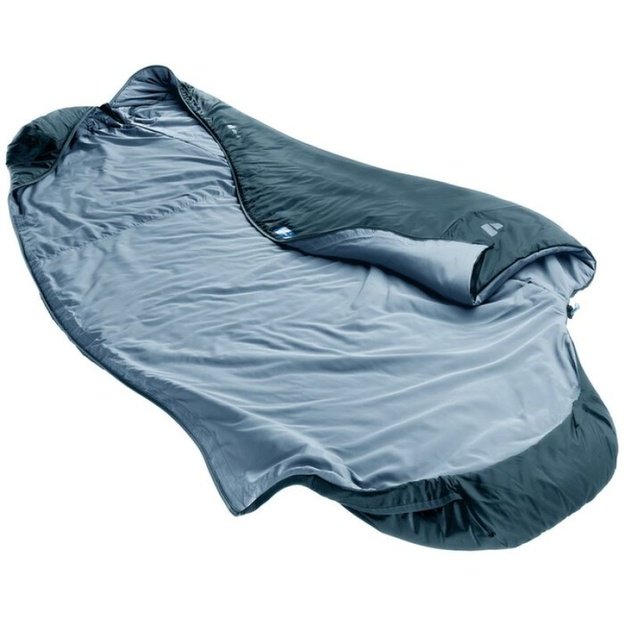 Deuter Dreamlite +15 °C mumijos formos miegmaišis, jūros mėlynos ir šviesiai mėlynos spalvos