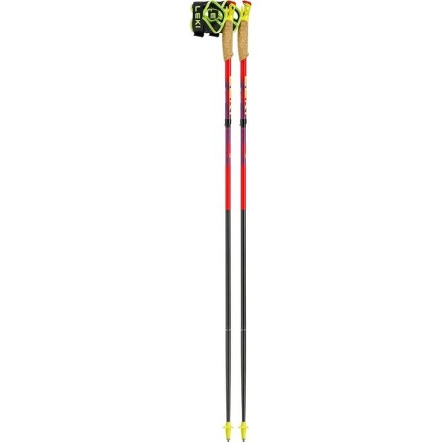 LEKI TRL Ultratrail FX One bėgimo lazdos, 115 cm, raudonos