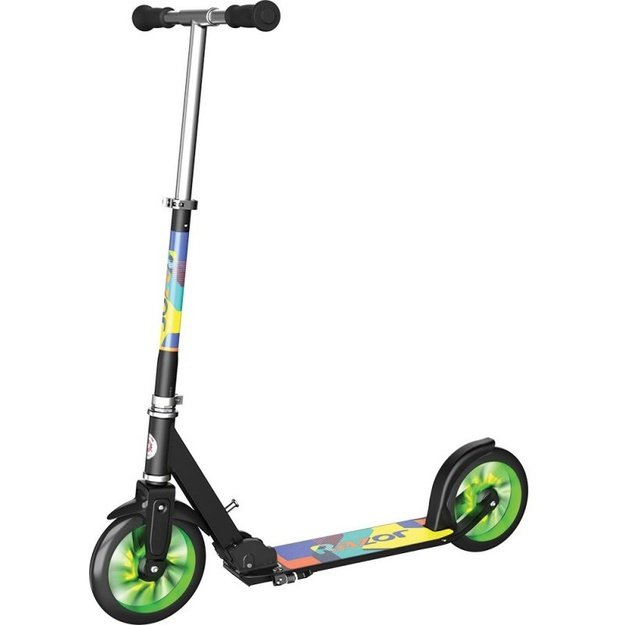 Razor A5 Lux Light Up Jr sulankstomas paspirtukas, žalias