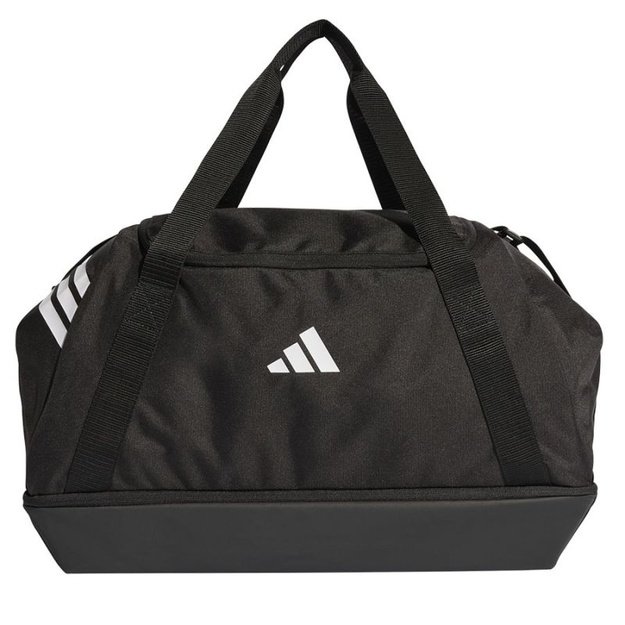 Adidas Tiro Duffle sportinis krepšys su apatiniu skyriumi, M, 59,5 cm, juodas-baltas