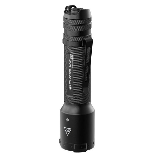Ledlenser TAC6R taktinis žibintuvėlis, 2000 lm, juodas