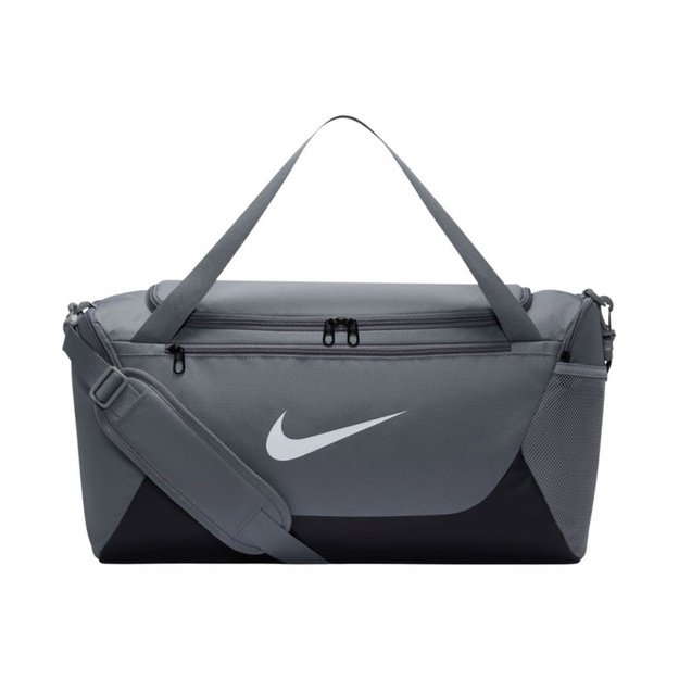 Nike Brasilia S sportinis krepšys, 40 l, pilkas su juodu