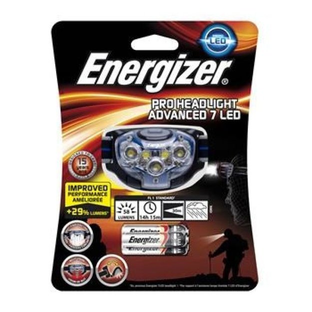 Energizer 7 LED galvos žibintuvėlis, 58 lm