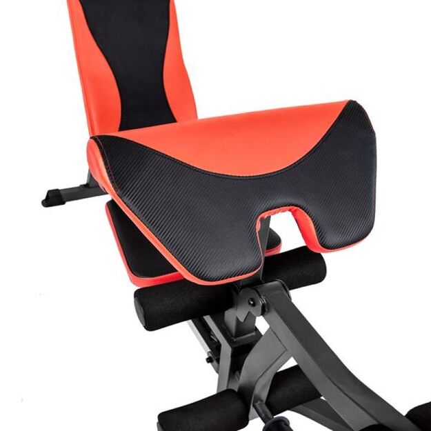 HMS LS3050 – tvirtas suolelis su bicepsų atrama ir kojų spaudimo stotele 22