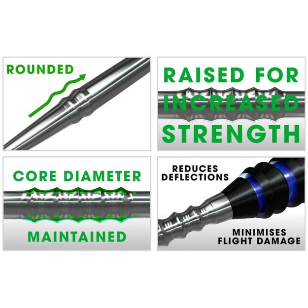 Harrows Apex Sabre grūdinto plieno smiginio antgaliai 3