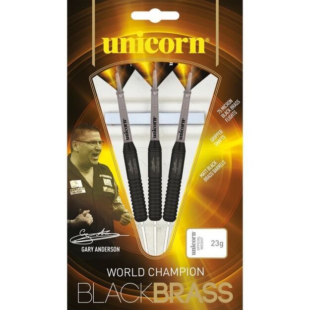Unicorn Black Brass steeltip strėlytės
