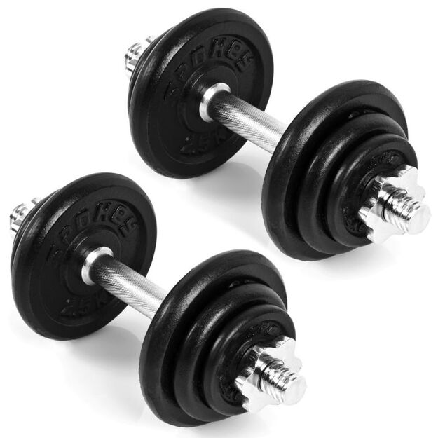 Reguliuojamas hantelis 21kg dumbbells Spokey Egir 