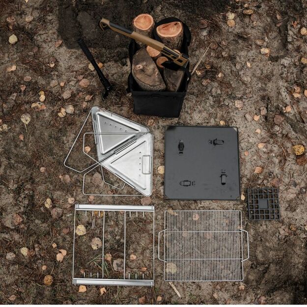 Offlander sulankstomas nerūdijančio plieno grilis 9