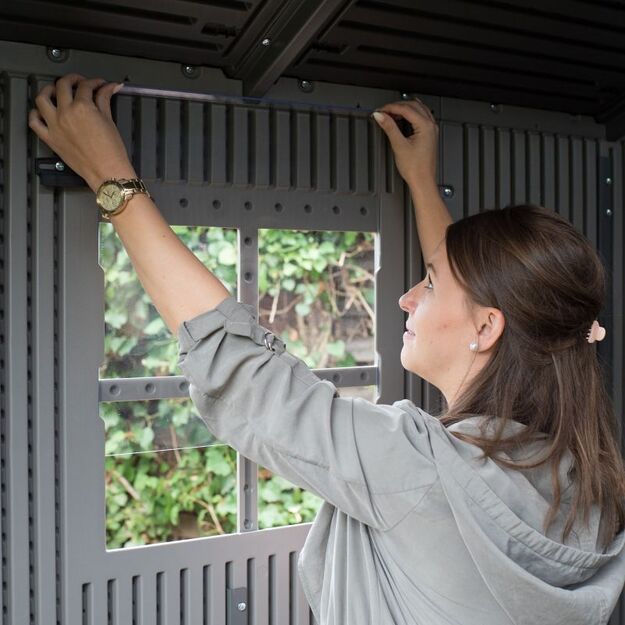 Lifetime Premium – plienu sustiprintas HDPE sodo sandėlis 19