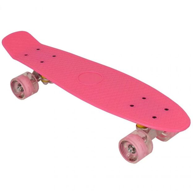 Plastikinė riedlentė Enero 22 LED Pink