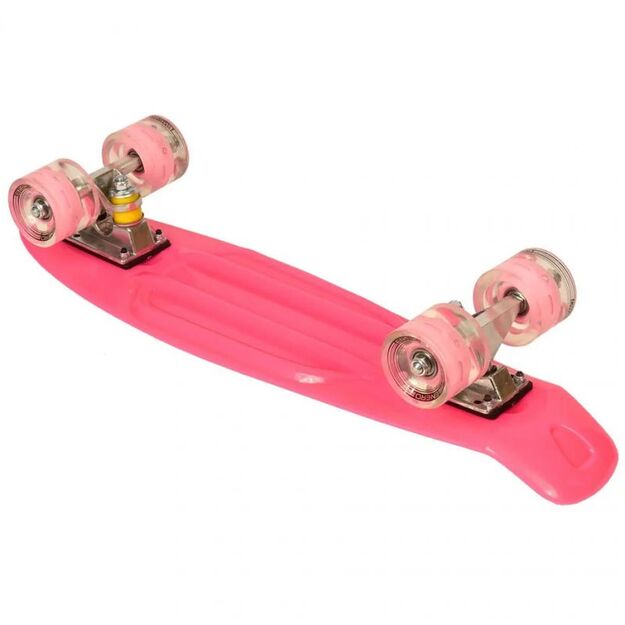 Plastikinė riedlentė Enero 22 LED Pink