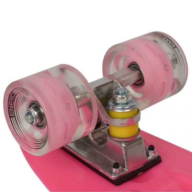 Plastikinė riedlentė Enero 22 LED Pink
