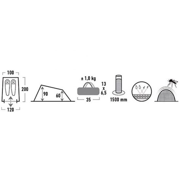 High Peak Minilite Tent 2os 10157
