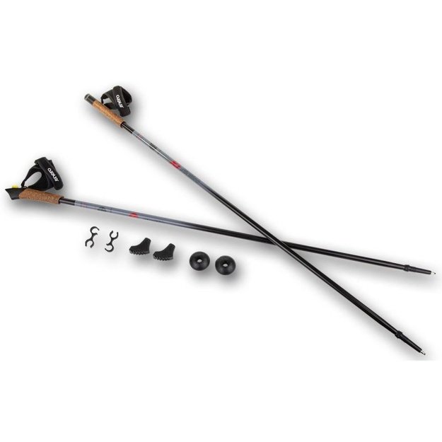 ENERO 1-Section Nordic Walking lazdos 110 cm