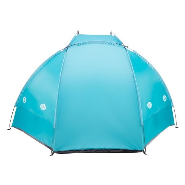 NILS CAMP paplūdimio palapinė 260 x 120 x 120 cm – turkio spalvos