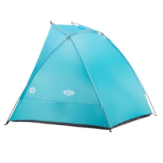 NILS CAMP paplūdimio palapinė 260 x 120 x 120 cm – turkio spalvos