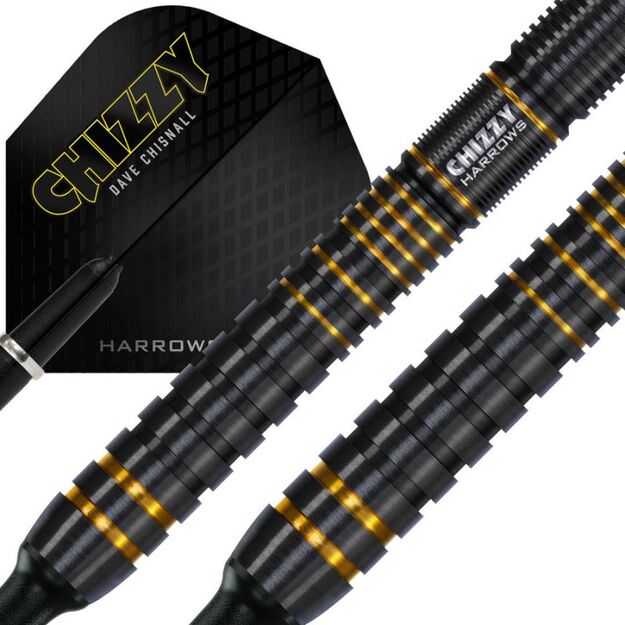 Harrows Chizzy Series 3 Dave Chisnall 90% steeltip smiginio strėlytės  2