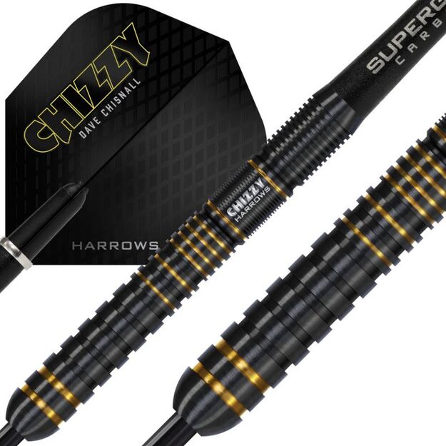 Harrows Chizzy Series 3 Dave Chisnall 90% steeltip smiginio strėlytės  14