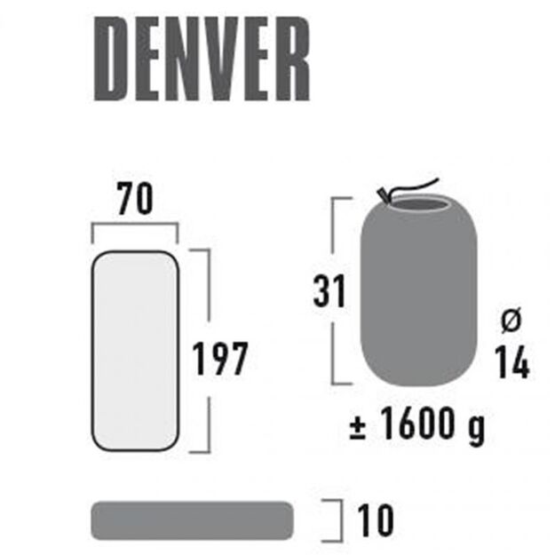 Pripučiamas čiužinys High Peak Denver 197x70x10 4
