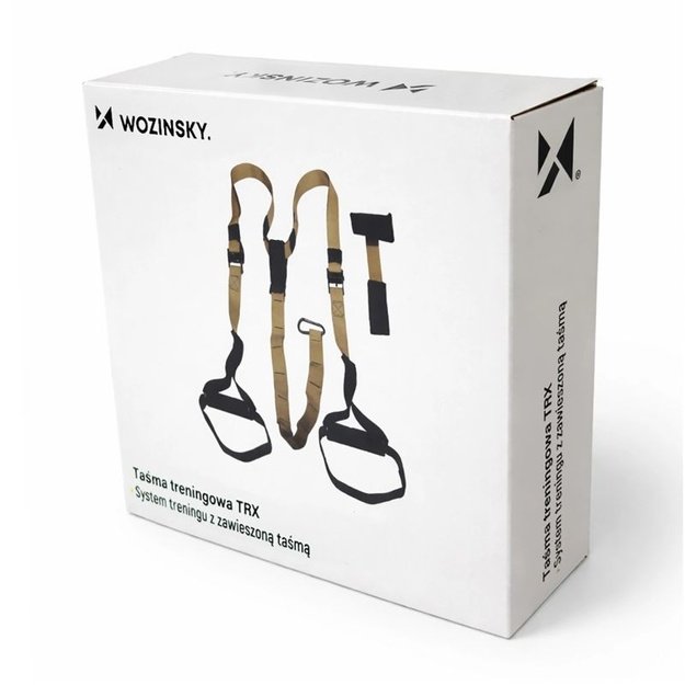 Wozinsky WSTR-01 TRX treniruočių diržai, chaki spalvos
