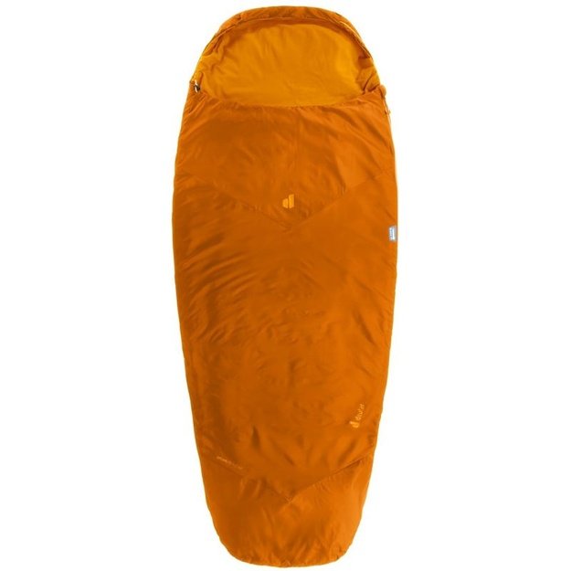 Deuter Dreamlite +15 °C mumijos formos miegmaišis, terakotos ir rusvai oranžinės spalvos