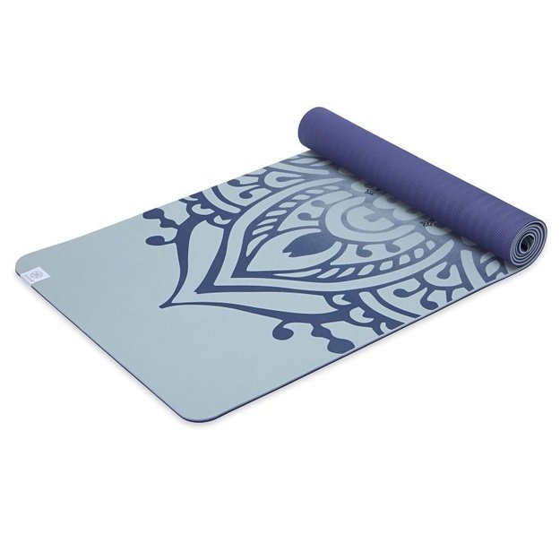 Gaiam TPE Sundial Layers jogos kilimėlis, 6 mm, pilkas