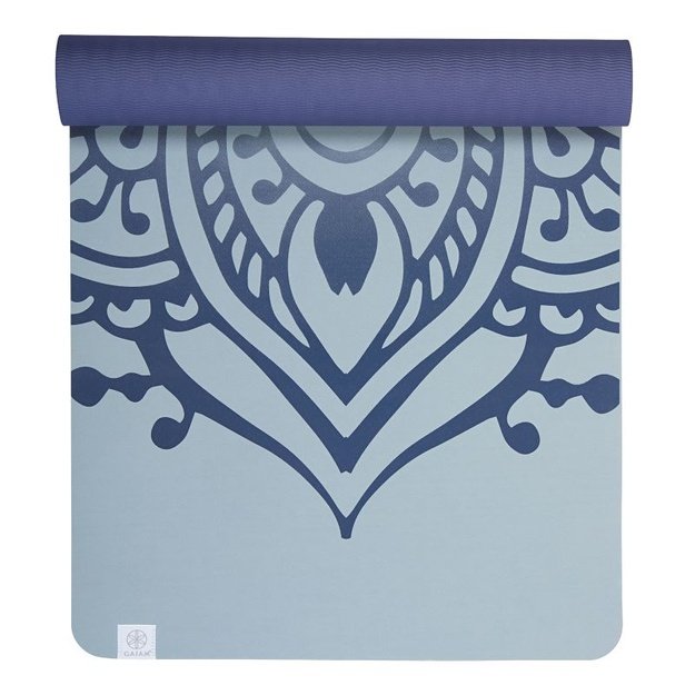 Gaiam TPE Sundial Layers jogos kilimėlis, 6 mm, pilkas