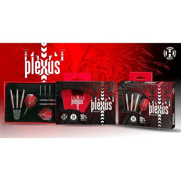 Harrows Plexus 90% volframo Steeltip strėlytės 17