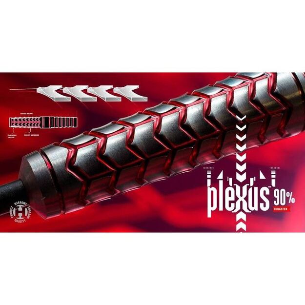 Harrows Plexus 90% volframo Steeltip strėlytės 3