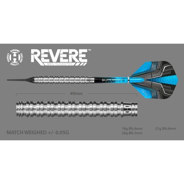 Harrows Revere 90% Softip – 90 % volframo smiginiai 5