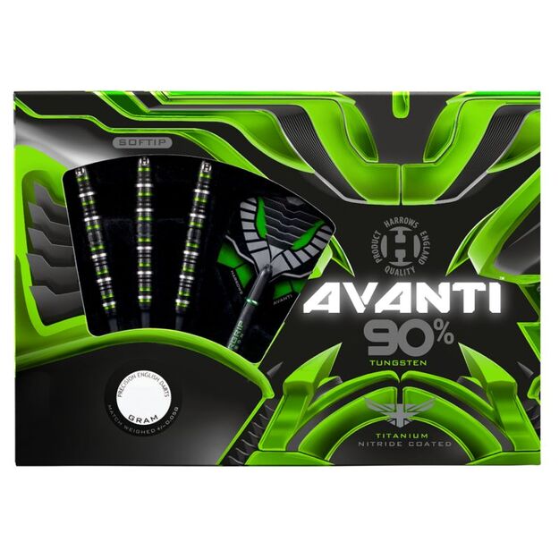 Harrows Avanti Darts 90% tungsten smiginio strėlytės 9