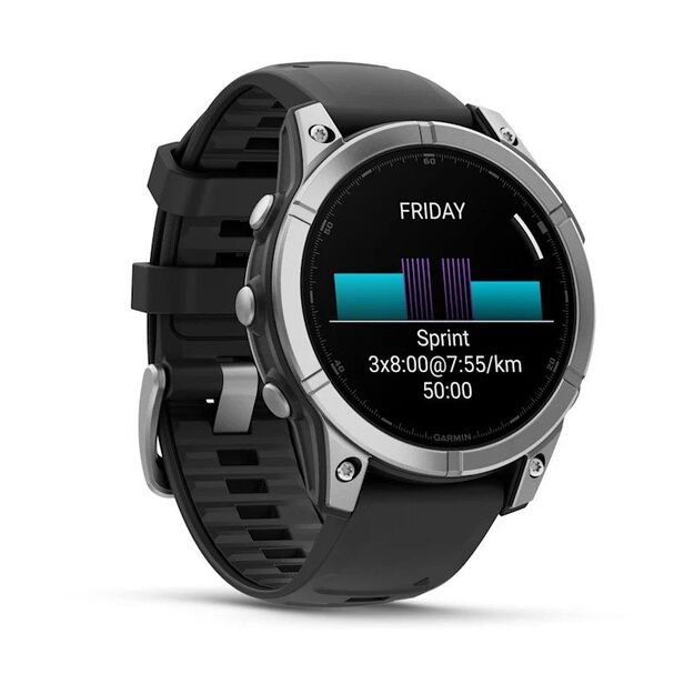 Garmin Fenix E 47mm Stainless Steel  profesionalus sportinis laikrodis 8