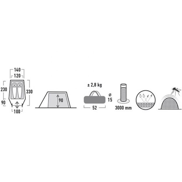 Tent High Peak Kite 2 10188