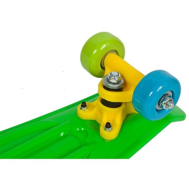 Vaikiška plastikinė riedlentė Enero Mini Dino žalia