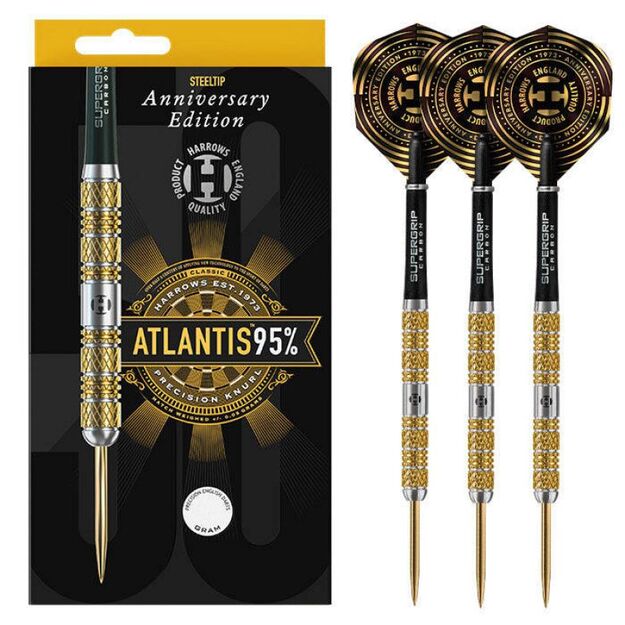 Harrows Atlantis Steeltip strėlytės – 95% tungsten