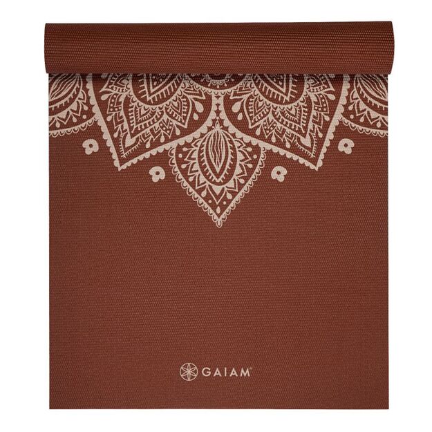 Gaiam Intense Rust Sundial Flower 5 mm jogos kilimėlis 65733