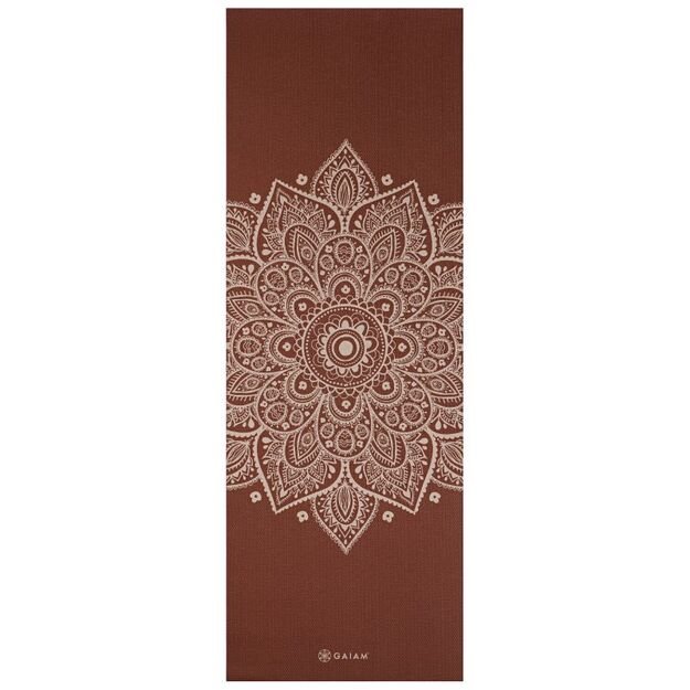 Gaiam Intense Rust Sundial Flower 5 mm jogos kilimėlis 65733 1