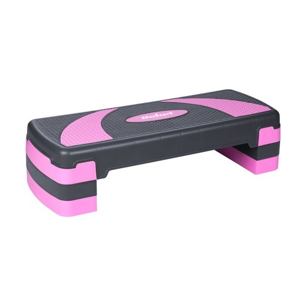 Rebel Active aerobikos ir fitneso steppas, 3 lygių, pilkai violetinis